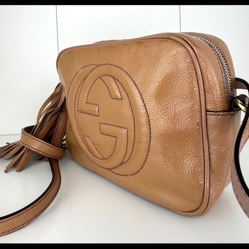 Gucci Soho Disco Crossbody Bag – Tan / Nude - Picture 5 of 15